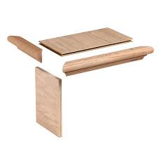 Shop Creative Stair Parts Brown Unfinished Red Oak Stair Tread And Riser Kit At Lowes Com Stairs Treads And Risers Treads And Risers Wood Stair Treads