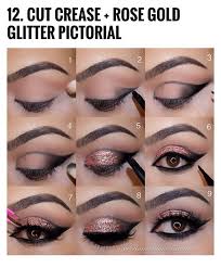 Black And Gold Eye Makeup Step By Step I Like The Idea Of Rose Gold Eye Makeup Steps Rock Makeup Eye Makeup Pictures