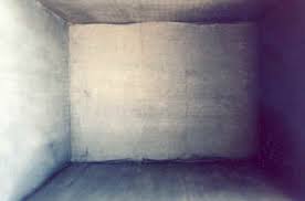 Empty retro interior with 70s decoration empty retro interior on mint wall background on hardwood floor with copy space and decoration. The Empty Room And Writing Writing Like Crazy