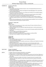Download and play fortnite mobile on pc. Animator Resume Samples Velvet Jobs