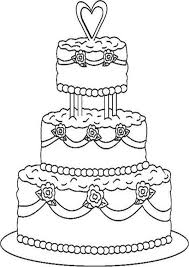 Free Easy To Print Cake Coloring Pages Wedding Coloring Pages Cupcake Coloring Pages Coloring Pages For Kids