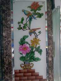 See more ideas about front door, entry doors, glass front door. Flower Pot Design For Glass Glass Painting Designs Window Glass Design Door Glass Design