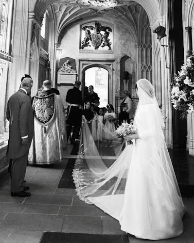 Eight years later, and this royal wedding still feels straight out of a  fairytale. Meghan Markle (@meghan) shared unseen black-and-white glimpses  from her wedding to Prince Harry, giving us a a rare