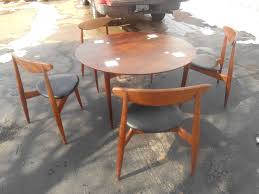 Hans Wegner Design For Hibriten 1950 S Dining Table And 4 Heart Chairs Lenoir Nc Hans Wegner Design Chair Dining Table