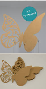 Tischkarten Aus Kaaftpapier Fur Ihre Hochzeitsdeko Schmetterling Kraftpapier 25 Stuck Kraftpapier Einladung Gestalten Tischkarten