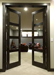 Modern Interior Doors Hall Contemporary With Black Leather Couches Carpeting Jpg 706 990 French Doors Interior Doors Interior Modern Doors Interior