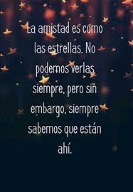 Ver más ideas sobre quotes de amistad, amistad, citas sobre amigos. Crea Tu Frase La Amistad Es Como Las Estrellas No Podemos Verlas Siempre Pero Sin Embargo Siempre Sabemos Que Estan Ahi
