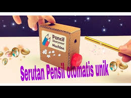 Rautan Pensil Unik Otomatis Dari Kardus Bekas Youtube