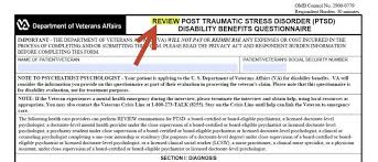 Which Va Dbq Form Needs To Be Filled Out For Ptsd