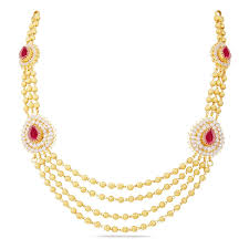 Maybe you would like to learn more about one of these? Gold Necklace Design In 30 Grams With Price South India Jewels Gold Necklace Designs Gold Necklace Set Necklace Designs