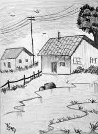 Add color to the letters using markers, watercolor or. Easy Pencil Sketches Of Landscapes