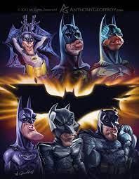 The Batman Evolution On Behance Batman Batman Artwork Caricature