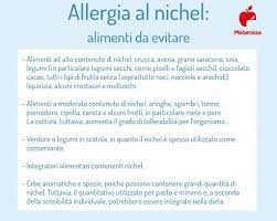 Alimenti aciduli in genere perché possono portare alla dissociazione del nichel dagli utensili e possono aumentare il contenuto di nichel del cibo. Allergia Al Nichel Sintomi Diagnosi Cibi Da Evitare Cure E Dieta Da Seguire