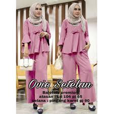 Panjang 101cm, lingkar dada 106cm celana : Harga Setelan Kulot Pakaian Wanita Fashion Muslim Atasan Muslim Terbaik Maret 2021 Shopee Indonesia