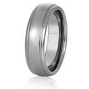 West Coast Jewelry Polished Grooved Tungsten Carbide Wedding Band ...