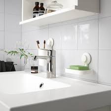 5 handy bathroom hooks lee33 have had these hooks for 4 weeks and they are still as firmly stuck to the bathroom tiles as they were when i fitted them. Tisken Toothbrush Holder With Suction Cup White Ikea