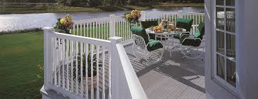 Unique molded vinyl bracket covers. Oxford Vinyl Railing Routed System Railing Certainteed
