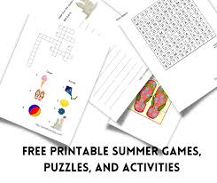 From mmos to rpgs to racing games, check out 14 o. Free Printable Summer Games Puzzles And Activities