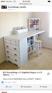 Craft Table With Bureau Mobelverschonerung Upcycelte Mobel Zuhause Diy