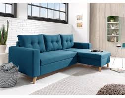 Nordic Canape D Angle Scandinave Bleu Canard Reversible Et Convertible Canape Angle Convertible Canape Angle Canape Scandinave