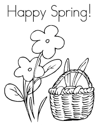 There are also a few printable worksheets for both english and math here, including a word search and place value worksheet. Happy Spring Coloring Page Free Printable Coloring Pages For Kids