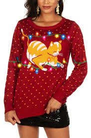 Light Up Ugly Christmas Sweater Shop These 10 Wool Free Ugly Christmas Sweaters Peta