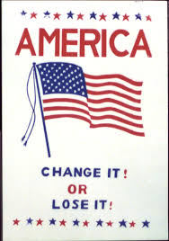 „love it, change it or leave it sind nicht einfach drei alternativen, sondern es ist eine anweisung, die als ganzes zu sehen ist. No You Orange Monster It S Not America Love It Or Leave It It S America Change It Or Lose It