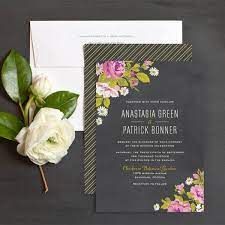 Floral Chalkboard Wedding Invitation Chalkboard Wedding Invitations Wedding Invitations Floral Wedding Invitations