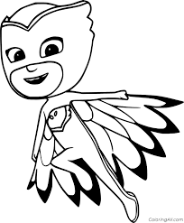 You may even spot an ariel lookalike in this bunch o. Owlette From Pj Masks Coloring Page Coloringall