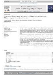 Pdf Dimensions Of Distal Femur In Terms Of Total Knee