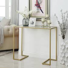 Royalston 38 Glass Top Console Table In 2020 Console Table Hallway Console Table Decorating Glass Console Table