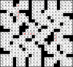 Solution To Evan Birnholz S June 21 Post Magazine Crossword Like Father Like Son The Washington Post