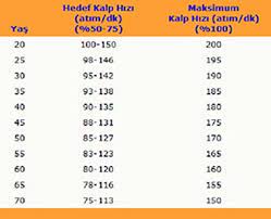 yasa gore kalp atis hizi ve nabiz kac olmali tablo sonhaberler