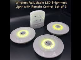 سبوت اضاءة لايت ليد لاسلكية مع جهاز ريموت كونترول ضوء خزانة الملابس المطبخ ضوء السقف رف الكتب Youtube