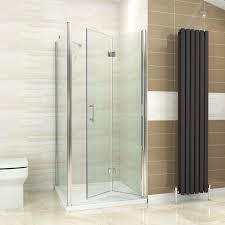 700 760 800 900 1000 Frameless Bi Fold Shower Door Enclosure Side Panel And Tray Ebay Bifold Shower Door Frameless Shower Enclosures Shower Doors