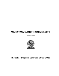 Pdf Mahatma Gandhi University Revised Scheme And Syllabus