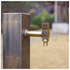 Waschmaschinen werden mit normalem trinkwasser. Edelstahl Antike Bronze Fertig Garten Wasserhahn Boden Geschmuckt Outdoor Wasserhahn Waschmaschine Wasserhahn Quadrat 37 Off