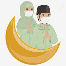 Minat langsung order kak, stok terbatasss. Muslim Man And Woman Greeting Wear Face Mask Idul Fitri Aidilfitri Greeting Png Transparent Image And Clipart For Free Download