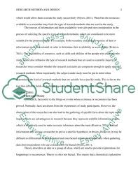 At first, in the method section in apa you need to describe those who took part in the experiment, then what you have used to conduct the experiment, and finally, how it went. Propose And Justify A Research Method And Design Essay