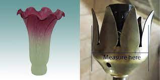 Find a glass shade that matches your home's style. Lily Glass Lamp Shades Tulip Glass Replacement Lampshades Replacement Lampshades Glass Lampshades
