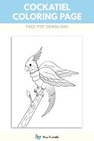 Free Cockatiel Coloring Page In 2020 Coloring Pages Cockatiel Color