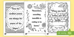 Here are some of our favorite picks for finding good coloring pictures. Printable End Of School Coloring Pages Mindfulness Quotes