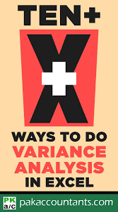 10 ways to make excel variance reports and charts how to