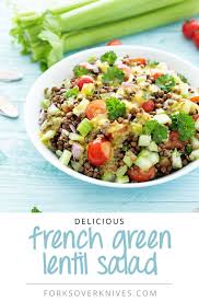French Green Lentil Salad Recipe French Green Lentils Green Lentil Salad Green Lentil Recipes