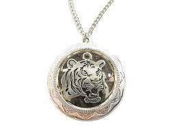 Tiger Locket Necklace Tiger Locket Jewelry Tiger Pendant Tiger Gift Tiger Charm Animal Necklace Do Hope That You Pet Necklace Tiger Pendant Tiger Gifts