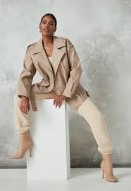 … jackets biker faux leather. Camel Long Faux Leather Oversized Biker Jacket Missguided