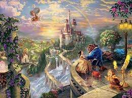 The little mermaid (disney dreams), 750 pieces, ceaco | puzzle warehouse. Thomas Kinkade The Disney Dreams Collection Beauty And The Beast Falling In Love Puzzle 750 Pieces 24 X 18 Buy Online In Belize At Belize Desertcart Com Productid 1815241