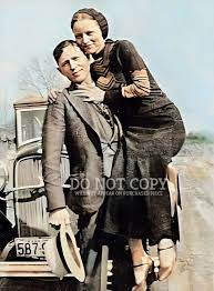 Bonnie and Clyde Photograph 11 X 15 