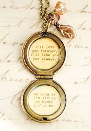 A comfortable couch, a nice beverage, a weekend of no distractions and a book that will stop time, lift me out of my. I Ll Love You Forever I Ll Like You For Always My Etsy In 2021 Mother Locket Love You Forever Locket