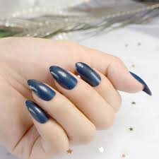 Las rebajas te las puedes plantear de dos modos: Stiletto Unas Postizas Para Dedos De Punta Azul Marino Para Decorar Las Unas Se Brillan Facilmente Buy Unas Postizas Unas De Acrilico Unas Stiletto Product On Alibaba Com